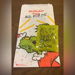 🆕 Grinch Salt and McShaker Fries Bag 2025